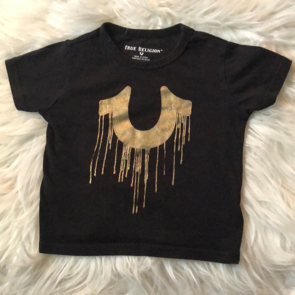 🖤💛 Black & Gold True Religion Shirt 💛🖤